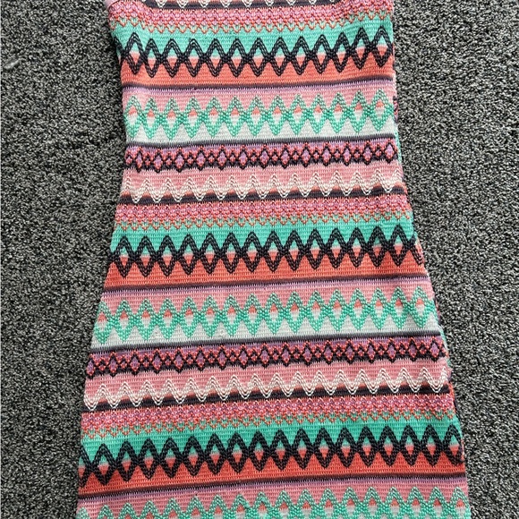 Shein Girl’s Pink/Orange/Green Crochet Style Dress, Size 7Y - Picture 6 of 8